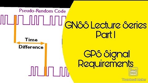 GNSS Lecture Series Part I - GPS Signal Structure (Requirements for GPS Signal)