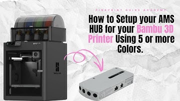 How to Setup your AMS HUB for your Bambu 3D Printer Using 5 or more Colors.