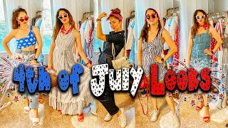 4TH OF JULY OUTFIT IDEAS LOOKBOOK | SUMMER OUTFIT IDEAS RED, WHITE, AND BLUE LOOKS!