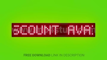 Student Discount Available on Tickets Scrolling Red Dot Matrix LED Text Animation on Green Screen Se