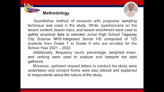 SYNCHRONOUS AND ASYNCHRONOUS SCIENCE LEARNING DELIVERY AND ACADEMIC PERFORMANCE