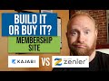 Costs to build a membership site (build it yourself vs platforms like Kajabi or New Zenler)