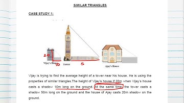 CBSE | Class 10 |Vijay is dying to find the average height of tower near house