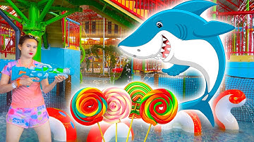 Changcady đi chơi công viên nước, chiến thắng cá mập khổng lồ - Part 421