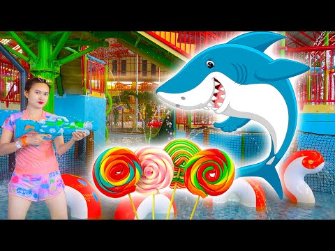Changcady đi chơi công viên nước, chiến thắng cá mập khổng lồ - Part 421