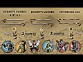 Shadow Fight 2 | Hermit's Swords Replica vs Hermit's Swords vs Victorious Jian