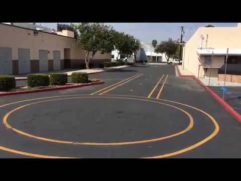 California DMV Motorcycle Test Course - YouTube