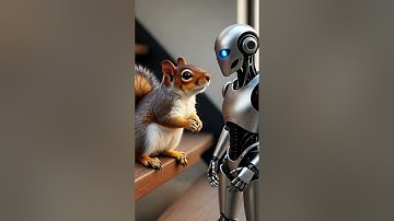 AI Animation Trending Funny Shorts - Squirrel vs Robot Epic Showdown #aianimation #funnyshorts#robot