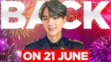 SUGA Is BACK on June 21 – BTS OT7 Countdown Begins