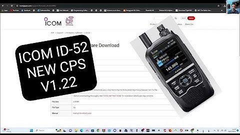 NEW ICOM ID-52 PROGRAMING SOFTWARE V1.22
