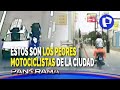 Imprudencia en dos ruedas: los peores motociclistas de la ciudad