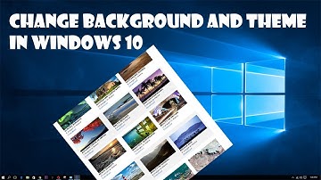 Change Background Theme Windows 10