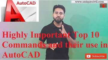 Highly Important | top 10 | commands | in AutoCAD ||By- Akash Pandey||