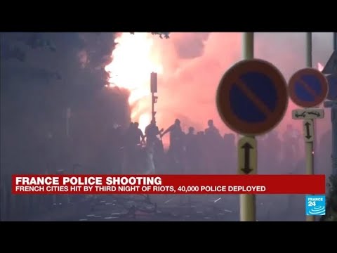 Hundreds arrested during third night of clashes between protestors and French police • FRANCE 24