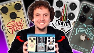 ElectroHarmonix Soul Food vs Spruce Goose vs Crayon | Which is the best EHX transparent overdrive?