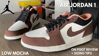 Air Jordan 1 Low Mocha On Feet Review With Sizing Tips