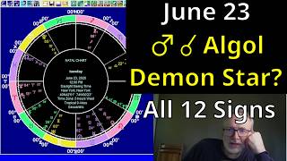 Mars Conjunct Algol: The Most Dangerous Star | June 23 Astrology + All 12 Signs