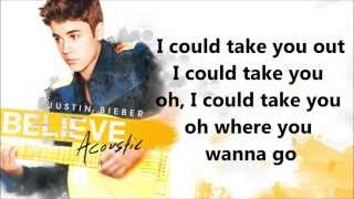 Justin Bieber - Take You (Acoustic Karaoke)