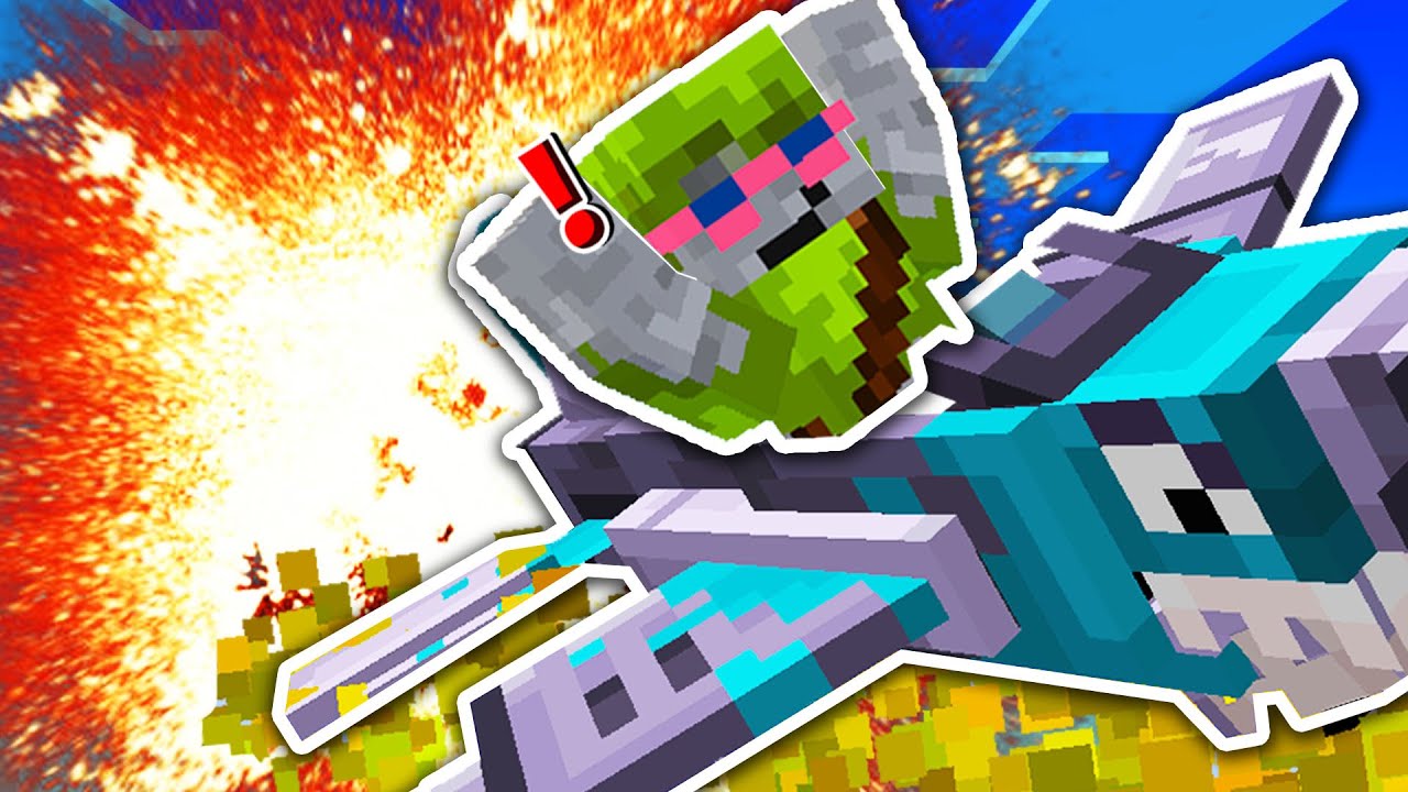 Letecké Bitky v Minecrafte s 