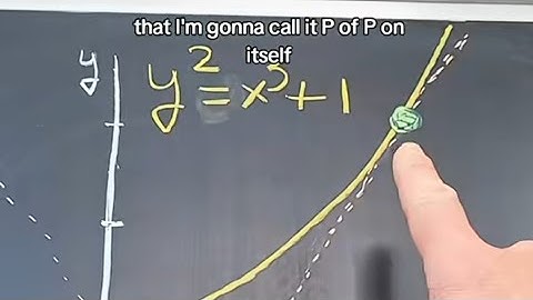 Addition on an elliptic curve