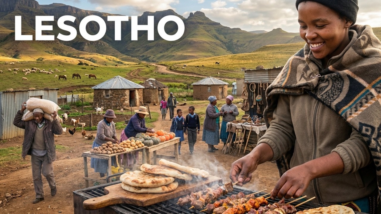 Still from Living in Lesotho: The Only Country Entirely Above 1,000 Meters / 4k