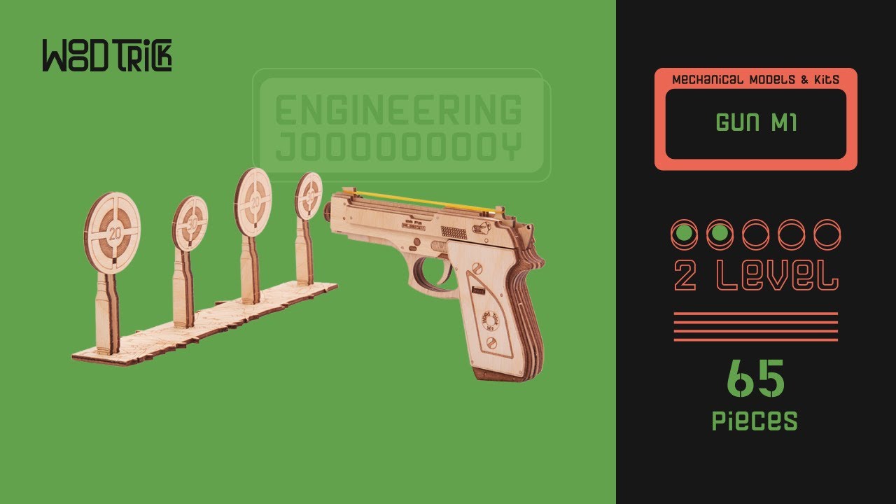 "Gun" - WoodTrick best 3D wooden model