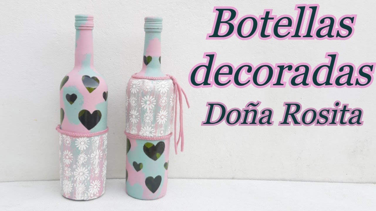 DIY , Reciclaje de botellas de vidrio ,cristal con
