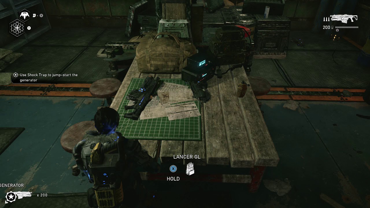 Gears 5 Get Dropshot and Lancer GL Weapons Storage Room Riftworm Village