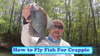 How to Fly Fish for Crappie (Fly fishing Crappie and Bass on Allatoona Lake Georgia #skorflyfishing