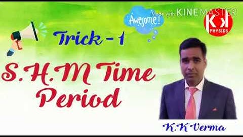 Trick to solve Time period of Spring Block system (SHM) for NEET/JEE(Mains)2020. K.K Verma