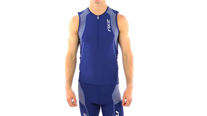 2XU Men's Long Distance Tri Singlet | SwimOutlet.com