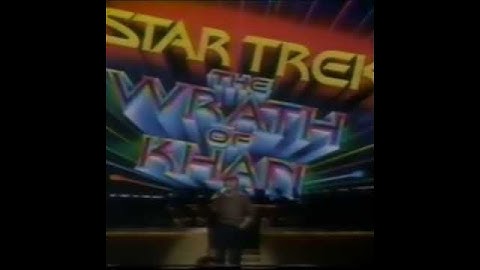 The John Davidson Show in 1982 salutes STAR TREK II: THE WRATH OF KHAN! "Space, the final frontier"