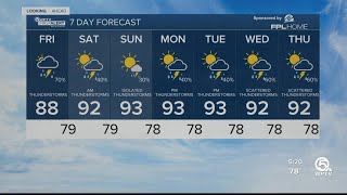 WPTV First Alert Weather forecast, morning of July 28, 2023