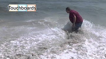 Polyvision Steelcase ēno board crazy demo video  This guy get crushed by a wave