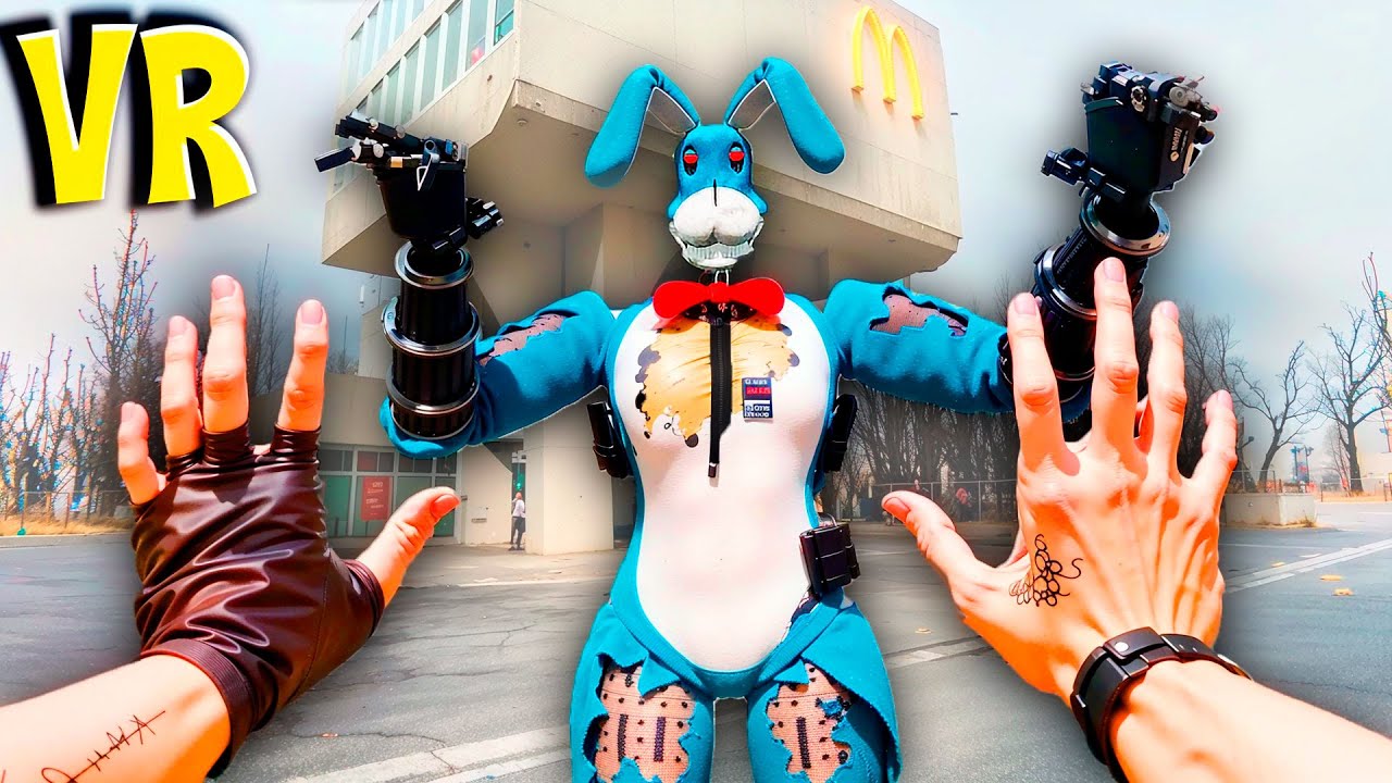 БОН В МАКДОНАЛЬДСЕ ГОНЯЕТЬСЯ ЗА НАМИ В БОНЕЛАБ VR FNAF COOP