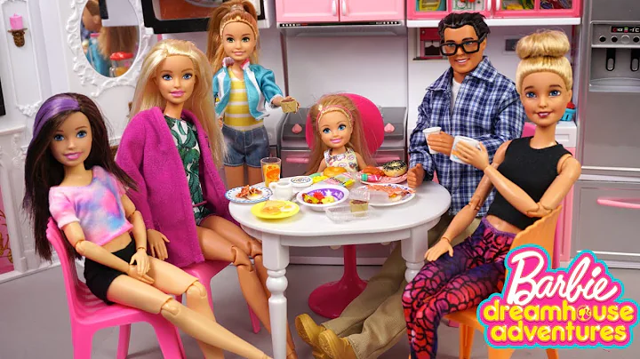 Barbie Family Morning Routine Dreamhouse Adventures  - Titi Toys & Dolls