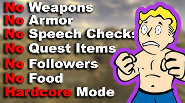 How I Beat The HARDEST Fallout: New Vegas Challenge (No Items - No Speech - Hardcore)