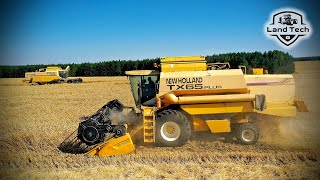 Старенькие комбайны New Holland TX65 Plus убирают пшеницу с урожайностью свыше 50 ц/га!