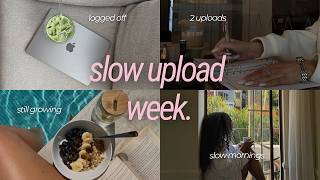 a realistic slow upload week | soft discipline, growing on youtube without posting every day ♡ screenshot 1