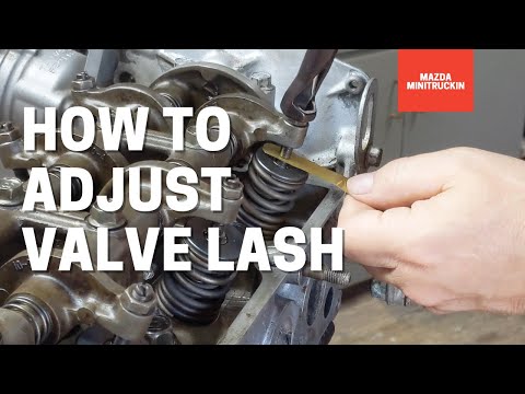 How to Adjust Valve Lash - Mazda B2000-B2200 with mechanical valve train