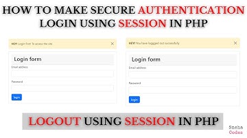 How to Authenticate User in PHP | Secure Login & Logout with Authentication in PHP | PHP Programming