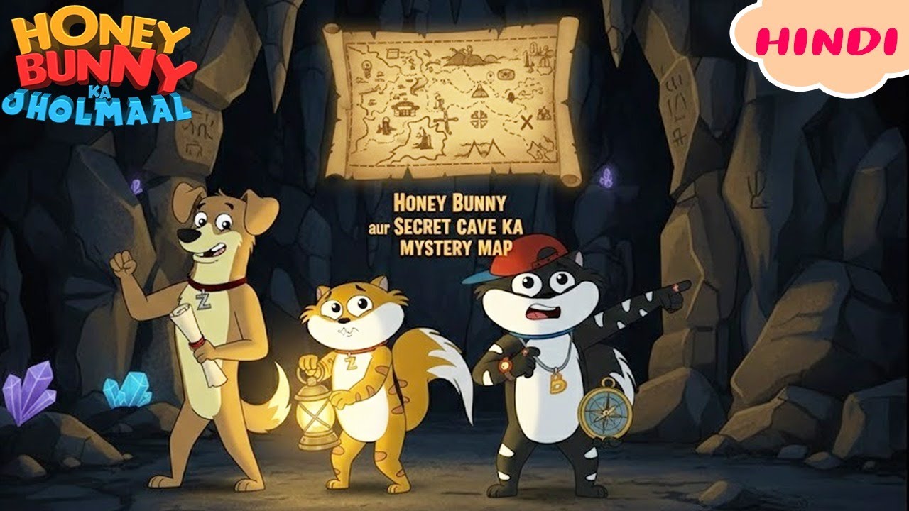 Honey Bunny और सीक्रेट केव का मिस्ट्री मैप | Gags In Hindi | Kids Cartoon | Funny Video