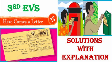Here Comes a Letter | NCERT SOLUTIONS | CLASS 3 | CHAPTER 17 | EVS | CTET | CET | WORKSHEET FOR 3RD