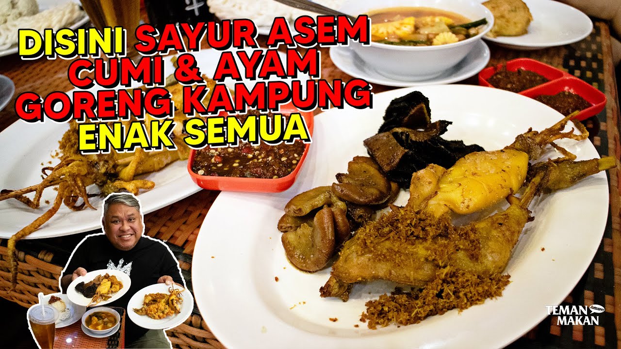RUMAH MAKAN AMPERA PUNCAK DISINI SAYUR ASEM, CUMI & AYAM GORENG KAMPUNG ENAK SEMUA | Teman Makan