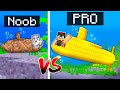 Batalla de Construcción de SUBMARINO de NOOB vs PRO! ⚓ INVICTOR vs ACENIX