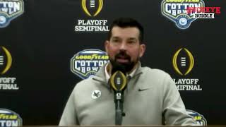 Ohio State Head Coach Ryan Day Previews Cotton Matchup with Texas
