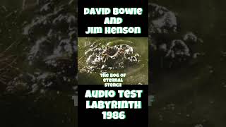 Jim Henson And David Bowie Labryinth 1986