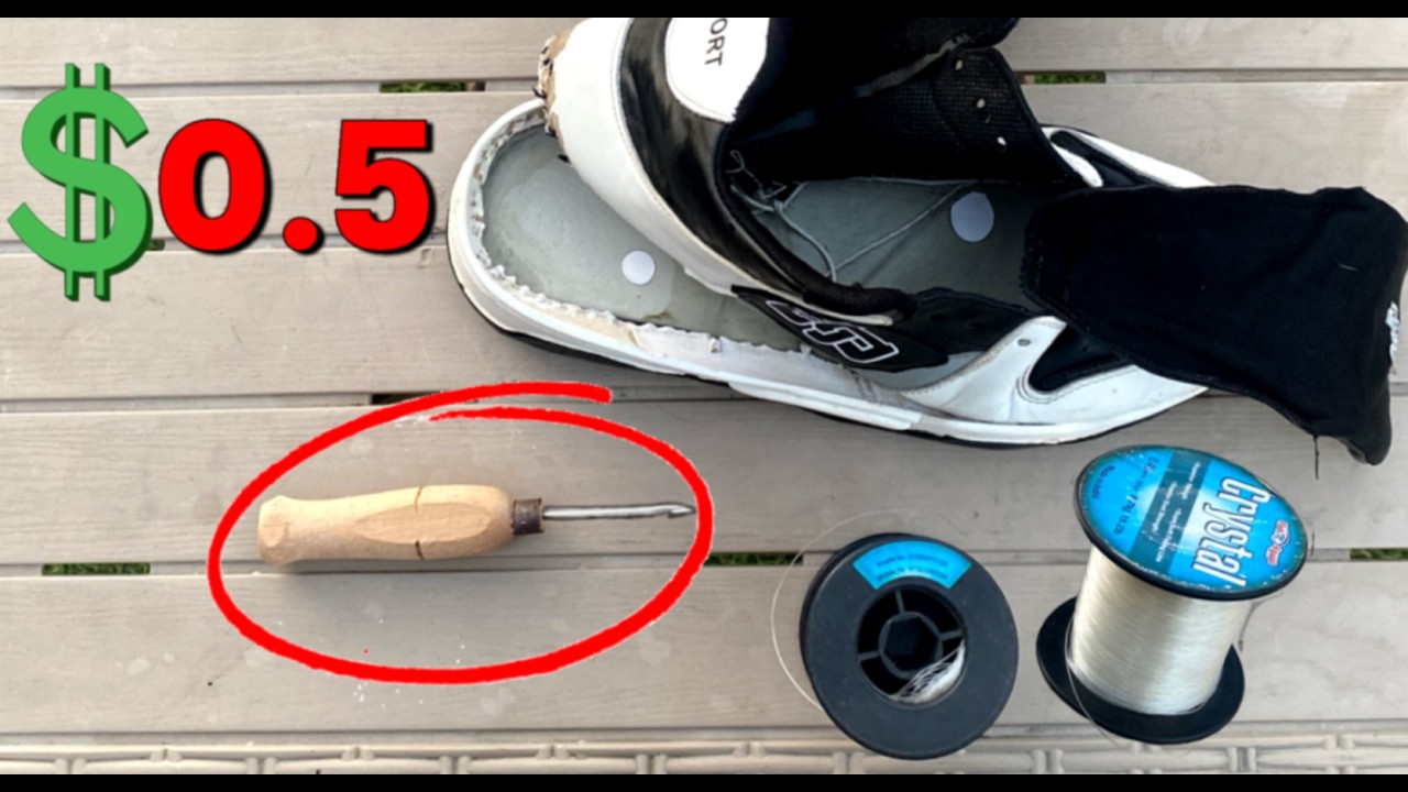 За 3 минуты научиться шить обувь без следов | DIY