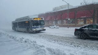 MTA: Bx19 in a blizzard