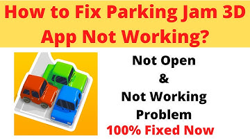 How to Fix Parking Jam 3D Not Working Problem Android & Ios - Not Open Problem Solved | AllTechapple
